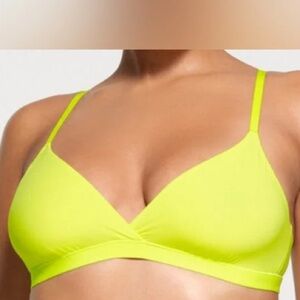 SKIMS Neon Yellow Triangle Bralette M